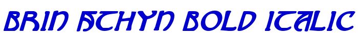 Brin Athyn Bold Italic шрифт